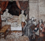 Truth from the lips of a small child to St. Anthony, closeup