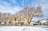 Princess Gardens covered in snow