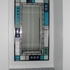 Blue cloakroom mirror
