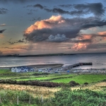 Magheroarty Pier County Donegal with  views to the nearby islands of I