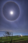 z2618 Moon Halo, St Catherine's Lighthouse