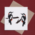 Woodpeckers greetings card