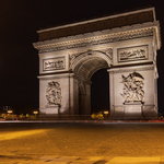 Arc de Triomphe and Paris Street Lamp