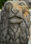 Santiago, atrial lion, detail