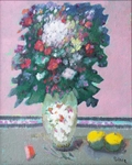 Two Apples And A Flower