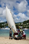 Bequia Youth Sailors at Young Island