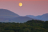 Moon rising over Snowdonia