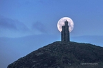 Moon behind Milners Tower