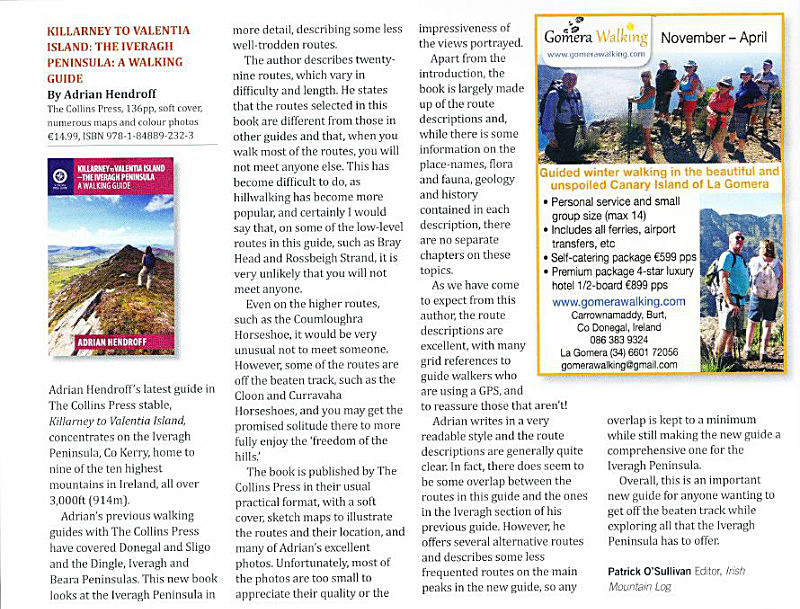 Killarney to Valentia Island review - Irish Mountain Log - Spring 2015