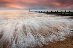 Gorleston Beach Autumn Waves