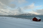 Ullsfjorden at Svensby, Troms, north Norway