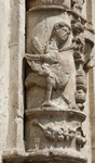 Façade portal, column relief (left)