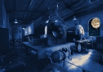 Moonlit Engine Shed