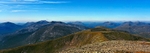 The Glencoe peaks and Glen Etive from Stob Ghabhar, Highland