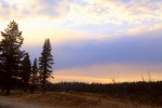 Tuolumne Meadows sun setting