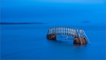 Blue hour at the Bridge to nowhere