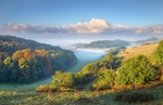z2532 Morning Mist over Knighton Valley