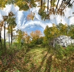 Along the old road -Fruitlands