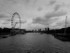 Looking West From Hungerford Bridge (b&w)