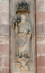 Façade portal, left intercolumniation statue, St. Paul