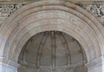 Portería, capilla abierta, archivolt & vault ribbing