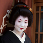 From Maiko to Geisha, (Geiko), Smiling Lady, Kyoto, Japan