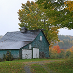 Vintage Saltbox barn New Brunswick Canada