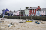 Aberaeron Harbour, during storm Callum 13/10/2018 portfolio