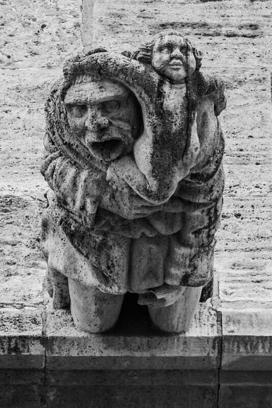 Monk and Boy, La Lonja, Valencia