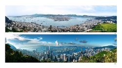 KMPAN-025M VIEW OF HONG KONG HARBOUR FROM POLLOCK'S APTH 1970 TO 2016
