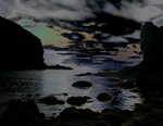 Little People in Lanzarote Landscape