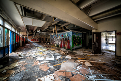 Destroyed Mural | George Pepper Middle School