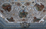 Cupola detail, musicians & holy virgins
