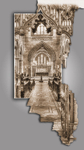Cathedral choir HDR sepia border OOB
