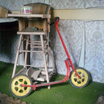 High Chair with Kiddies Scooter