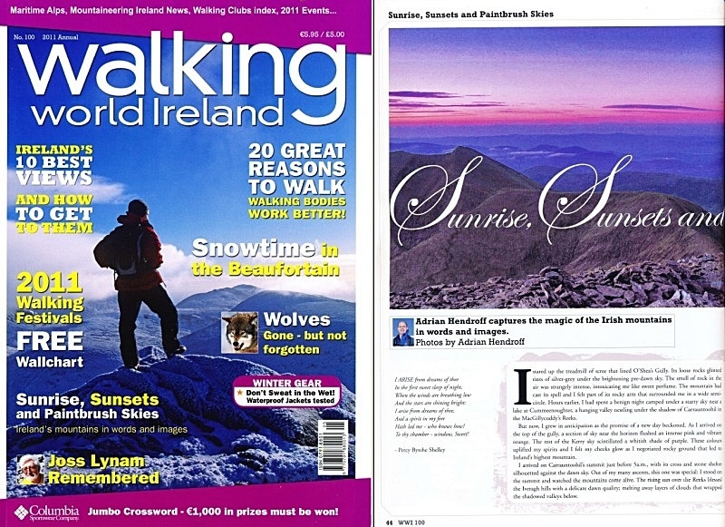 "Sunrise, Sunsets and Paintbrush Skies" - Walking World Ireland No.100
