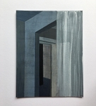 Interior 7, acrylic on paper, 17cm x 22cm