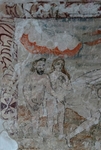 Capilla abierta, S apse wall mural, Adam & Eve