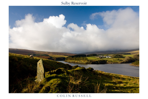 The first day of March at Sulby Reservoir. The sun breaking through and clearing the clouds.