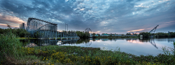 Abandoned Six Flags (New Orleans, LA) | Sunrise Panorama