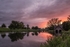 August evening sunset by the Boat house