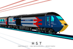 HST POWER CAR #43101 | GBR IC BLUE (LIMITED EDITION PRINT 1 of 25)