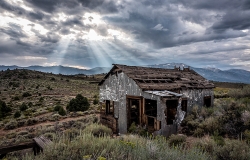Chemung Mine (Masonic, CA) | Bullet Riddled Shed
