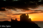 Dunnotar Castle Silhouette at Dawn, 1