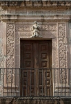 San Juan de los Lagos, Jalisco, Casa de Cultura, balcony portal relief