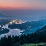 Blue Hour Panorama from Flagstaff Viewpoint, Co Armagh
