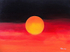 Sunset over Australian bushfires