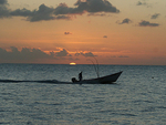 070131 Tobago Fisherman in Sunset