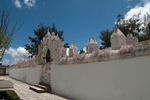 San Miguel Arcángel, cemetery, crenellated wall