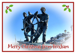 XM045 - Man and Boy statue at Brixham